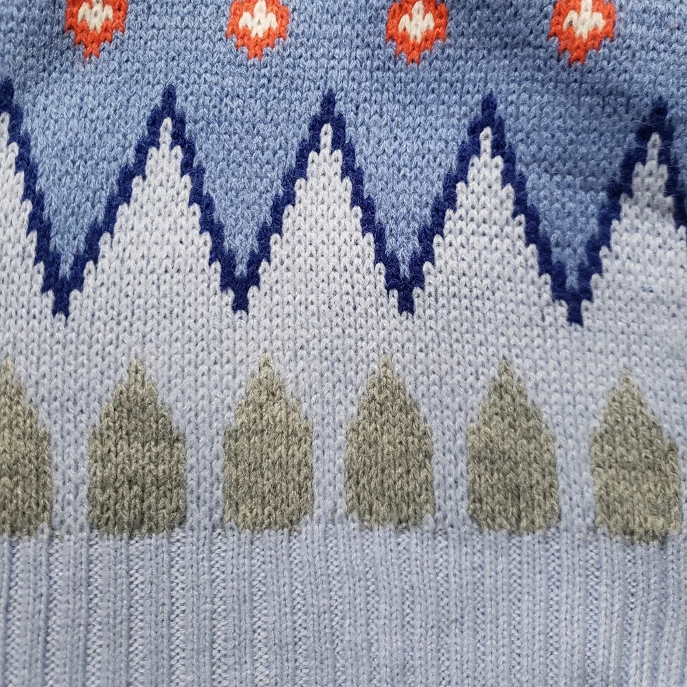 Lands' End Kids Fair Isle Cute Scarf and Hat Set NWT